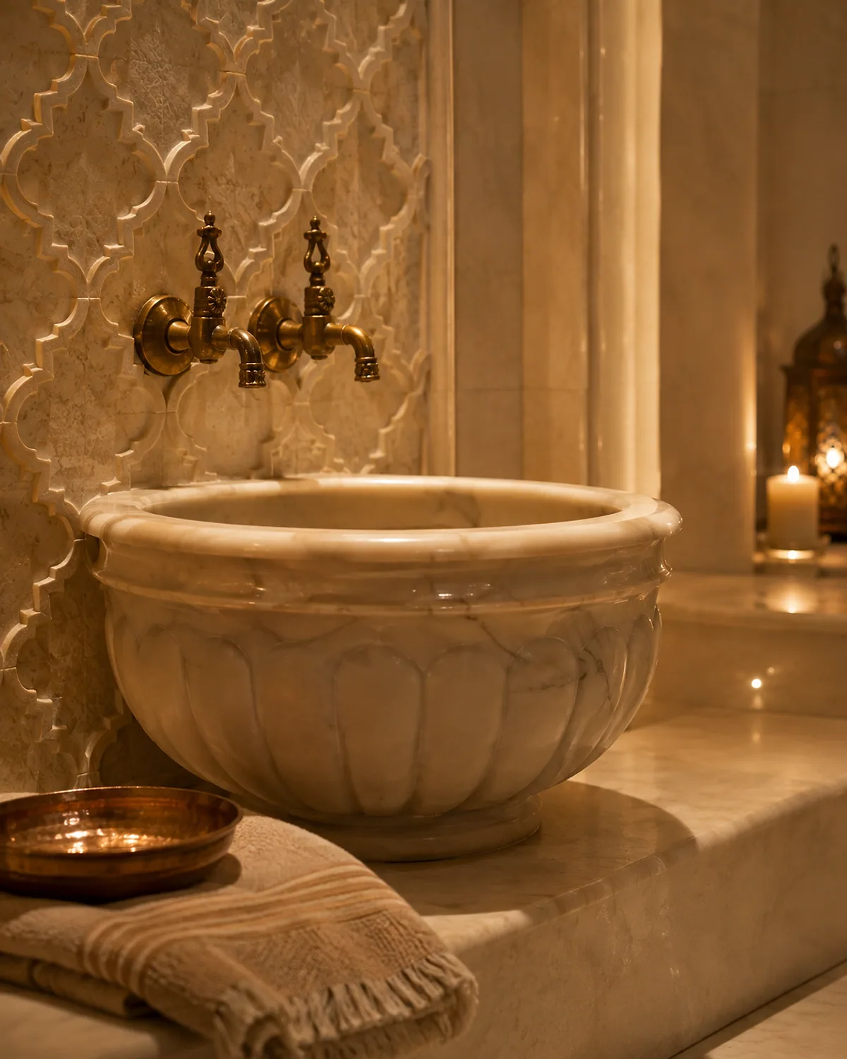 Vitalis Spa hamam kurna detayı