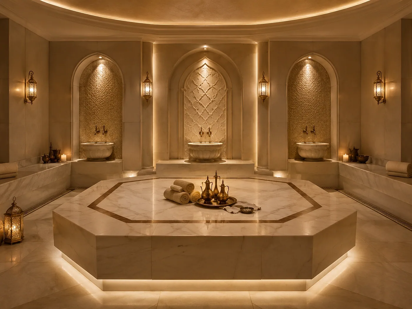 Vitalis Spa hamam bölümü genel görünümü